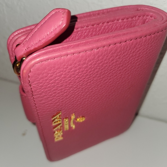 Auth. PRADA PINK SMALL WALLET - Picture 11 of 14